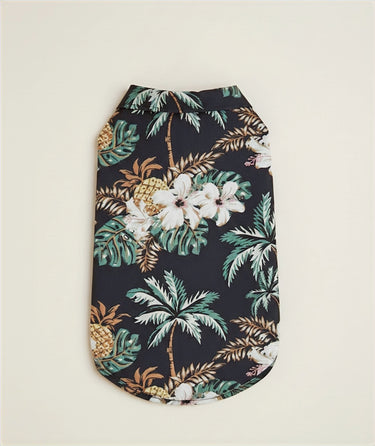 Black Tropical Dog Shirt image 1